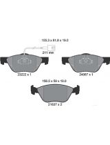 Textar 2322201 Колодки дисковые передние