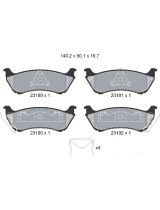 Textar 2318902 Колодки дисковые