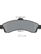 Textar 2444801 Колодки дисковые передние