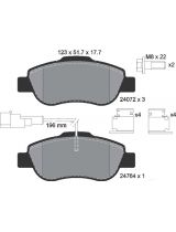 Textar 2407202 Колодки дисковые