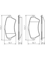 BOSCH 0 986 424 721 Колодки дисковые передние
