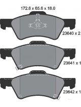 Textar 2364001 Колодки дисковые передние