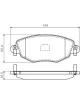 BOSCH 0 986 494 026 Колодки дисковые передние