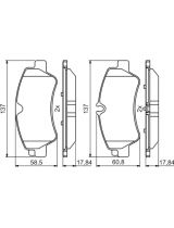 BOSCH 0 986 494 796 Колодки дисковые задние
