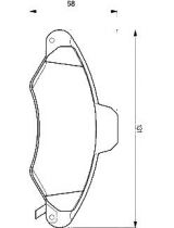 BOSCH 0 986 424 644 Колодки дисковые передние