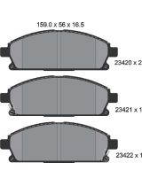 Textar 2342001 Колодки дисковые передние