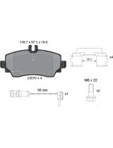 Textar 2307005 Колодки дисковые передние
