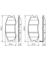BOSCH 0 986 494 250 Колодки дисковые передние