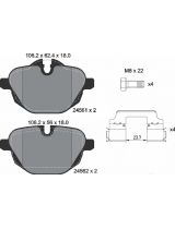 Textar 2456101 Колодки дисковые задние