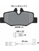 Textar 2400801 Колодки дисковые задние