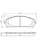 BOSCH 0 986 495 169 Колодки дисковые передние