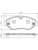 BOSCH 0 986 494 513 Колодки дисковые передние