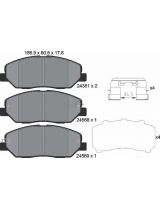 Textar 2435101 Колодки дисковые передние