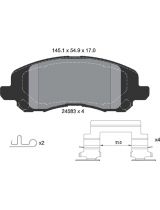 Textar 2458301 Колодки дисковые