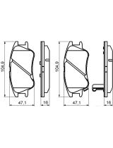 BOSCH 0 986 494 155 Колодки дисковые задние