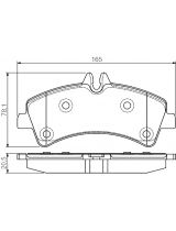 BOSCH 0 986 495 099 Колодки дисковые задние