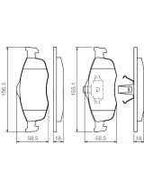 BOSCH 0 986 460 969 Колодки дисковые передние