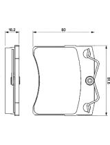 BOSCH 0 986 460 954 Колодки дисковые передние