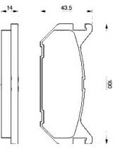 BOSCH 0 986 424 266 Колодки дисковые задние