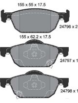 Textar 2479601 Колодки дисковые передние