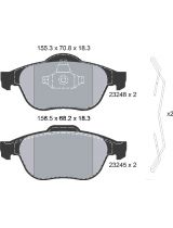 Textar 2324802 Колодки дисковые передние