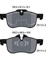 Textar 2311203 Колодки дисковые передние