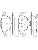 BOSCH 0 986 494 371 Колодки дисковые передние