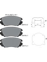 Textar 2441501 Колодки дисковые передние