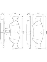 BOSCH 0 986 491 900 Колодки дисковые передние
