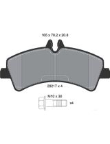 Textar 2921702 Колодки дисковые задние