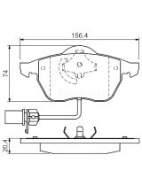 BOSCH 0 986 424 482 Колодки дисковые передние