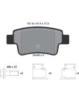 Textar 2434901 Колодки дисковые