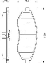 BOSCH 0 986 424 818 Колодки дисковые передние