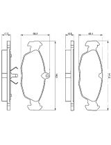 BOSCH 0 986 460 938 Колодки дисковые передние