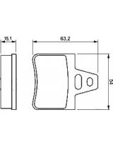 BOSCH 0 986 460 958 Колодки дисковые задние