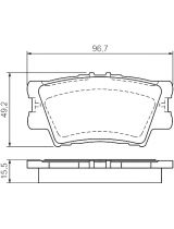 BOSCH 0 986 494 154 Колодки дисковые задние