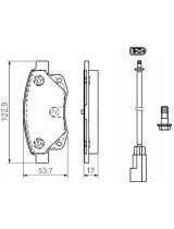 BOSCH 0 986 494 171 Колодки дисковые задние