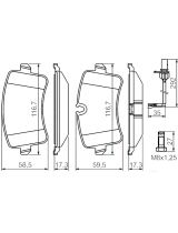 BOSCH 0 986 494 446 Колодки дисковые задние