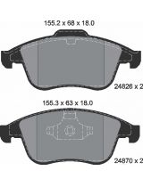 Textar 2482601 Колодки дисковые передние