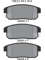 Textar 2404001 Колодки дисковые