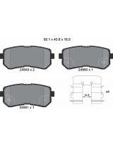 Textar 2494901 Колодки дисковые задние