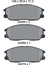 Textar 2406801 Колодки дисковые передние