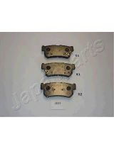 Japanparts PP-S01AF Колодки дисковые задние