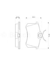 BOSCH 0 986 466 683 Колодки дисковые задние