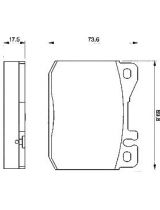 BOSCH 0 986 463 412 Колодки дисковые передние