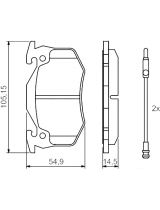 BOSCH 0 986 466 346 Колодки дисковые передние