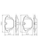 BOSCH 0 986 494 432 Колодки дисковые задние
