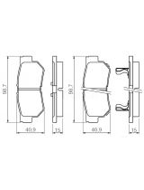 BOSCH 0 986 494 417 Колодки дисковые задние