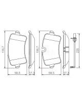 BOSCH 0 986 494 488 Колодки дисковые задние