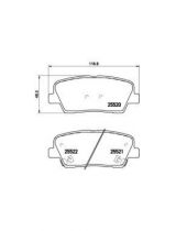 BREMBO P30063 Колодки дисковые задние